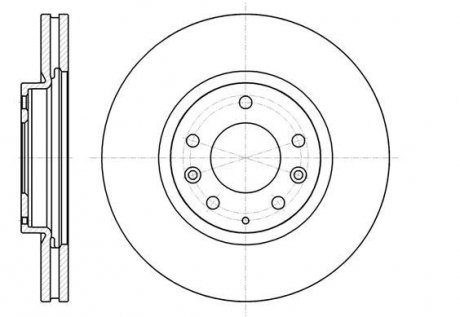 Диск тормозной Mazda CX-7 I CX-9 I / перед (кратно 2 шт.) WOKING D61236.10