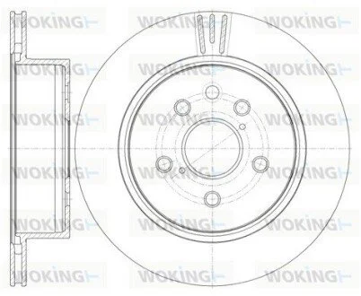 Диск гальмівний задній (кратно 2) (Remsa) Lexus GS 05> (D61255.10) WOKING D6125510