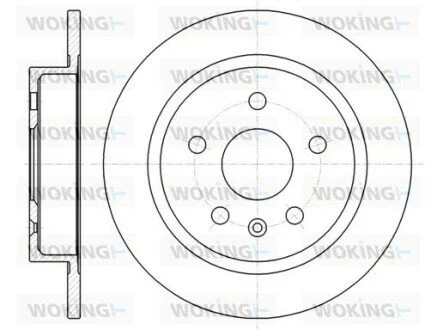 Гальмівний диск задн. Malibu/Regal/Insignia/Insignia/Malibu/9-5 08- WOKING D61279.00