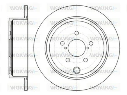 Диск тормозной задний (кратно 2) (Remsa) Subaru Forester 08> Impreza 08> L WOKING D61415.00