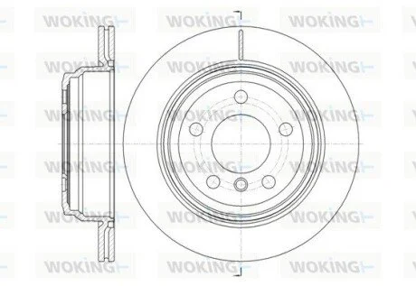 Диск тормозной задн. (Remsa) (кратно 2 шт.) BMW 3F30 WOKING D6145310