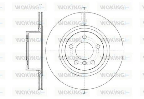 Диск тормозной задний (кратно 2) (Remsa) BMW X3F25 10>17 WOKING D6145510