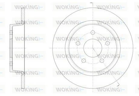 Диск тормозной задн. (Remsa) (кратно 2 шт.) Ford Kuga II / Connect II / C-max II III WOKING D61459.00