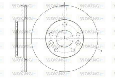 Диск тормозной Renault Duster I / перед WOKING D61478.10