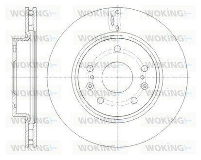 Гальмівний диск пер. Vitara/Escudo/Vitara/Crossover/SX4 13- WOKING D61665.10