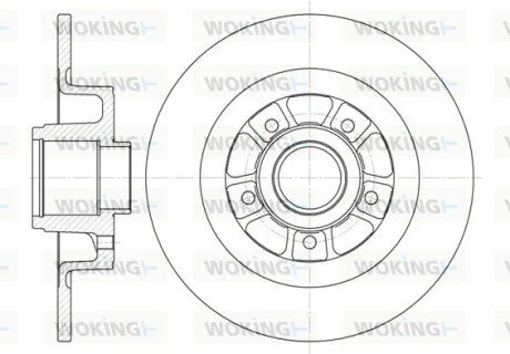 Диск тормозной задн. (Remsa) Renault Laguna II Scenic II (D6613.00) WOKING D661300