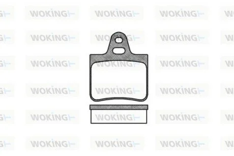 Гальмівні колодки WOKING P002300 (фото 1)