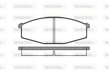Колодки гальмівні WOKING P0293.00