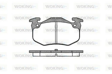 Колодки гальмівні WOKING P0443.60