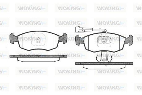 Колодки гальмівні WOKING P0723.12