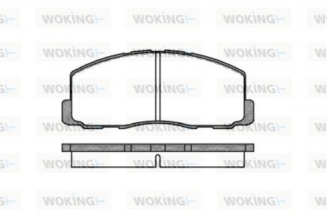 Колодки тормозные WOKING P0883.00