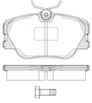 Гальмівні колодки перед. W201/124 (Lucas) WOKING P0893.00