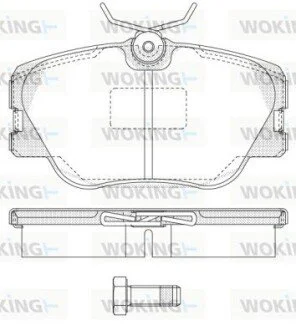 Гальмівні колодки перед. W201/124 (Lucas) WOKING P0893.00