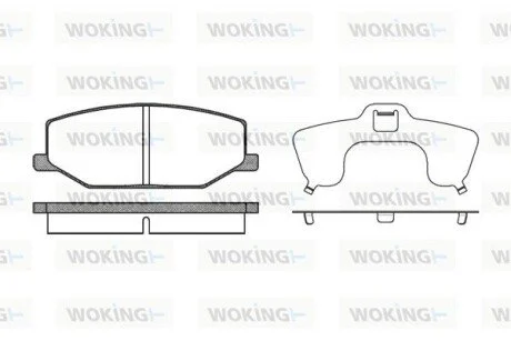 Гальмівні колодки перед. Jumny 91- WOKING P0903.10