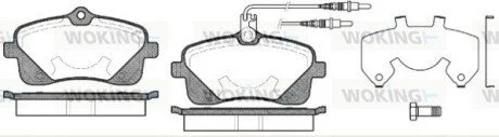 Колодки гальмівні WOKING P10023.02