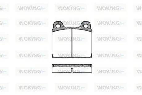 Колодки гальмівні WOKING P1023.00