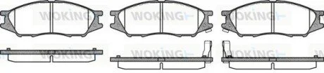 Гальмівні колодки перед. Almera (06-21) WOKING P10233.02