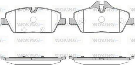 Фото колодки гальмівні диск. перед. (Remsa) BMW i3 13> (P10313.30) WOKING P1031330 Колодки гальмівні диск. перед. (Remsa) BMW i3 13> (P10313.30) WOKING P1031330