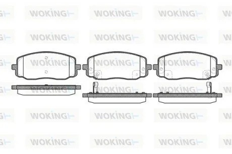 Колодки тормозные диск. перед. (Remsa) Hyundai i10, Kia Picanto 11> WOKING P10333.02
