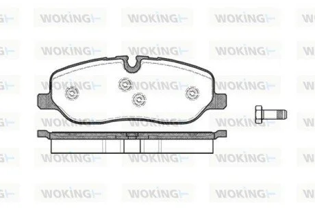 Колодки гальмівні диск. перед. (Remsa) Range Rover III 04> / RR Sport 06> / Discovery III WOKING P10583.00
