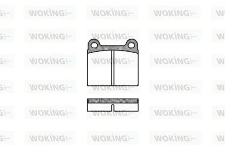 Гальмівні колодки W123/W126/W107 (58-05) WOKING P1063.00