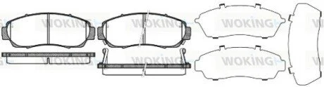 Гальмівні колодки перед. Civic/Crosstour/CR-V (05-21) WOKING P10713.12