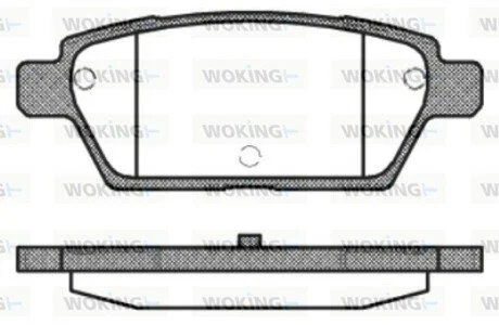 Колодки тормозные диск. задн. (Remsa) Mazda 6 I WOKING P10953.10