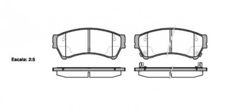 Колодки тормозные дисковые передние Mazda 6 1.8 07-,Mazda 6 1.8 08-,Mazda 6 2.0 WOKING P1096302 (фото 1)