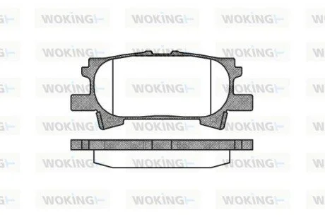 Колодки тормозные дисковые Lexus RX 300-330-350 03>08 / задн Sumitomo ver. (P114 WOKING P11403.00