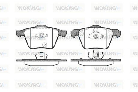 Колодки гальмівні WOKING P11433.00