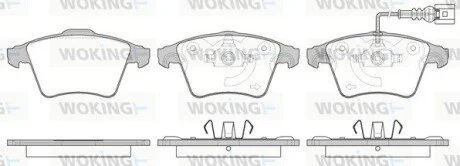 Колодки тормозные дисковые VW T5-T6 / перед WOKING P11453.11