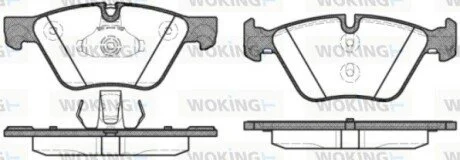 Колодки тормозные диск. перед. (Remsa) BMW 5F10 WOKING P11523.30