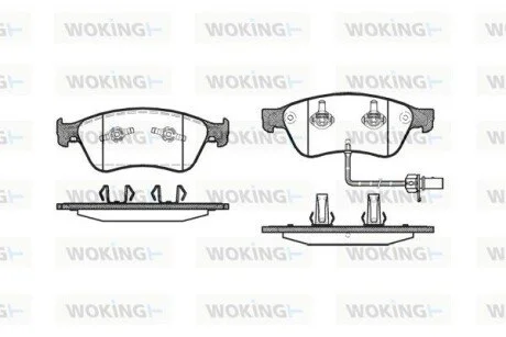 Колодки гальмівні WOKING P11563.02