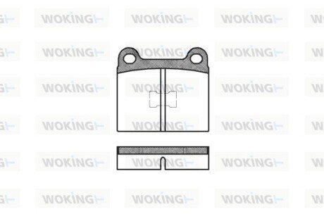 Колодки гальмівні WOKING P1173.00