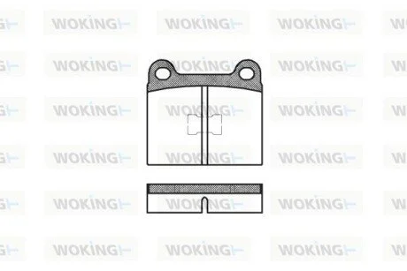 Колодки гальмівні WOKING P1173.00