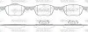 Гальмівні колодки перед.FORD C-MAX/FOCUS/MAZDA 3/5/VOLVO V40/S40/C70/C30 1.0-2.5 03-19 WOKING P1182300 (фото 1)