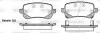 Колодки гальмівні диск. задн. (вир-во Remsa) Dodge Journey 08> 13> (P11953.02) WOKING P1195302