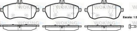 Гальмівні колодки перед. MB W204 07-14 (TRW) WOKING P12013.00