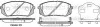 Колодки тормозные дисковые передние Hyundai Ix35 1.6 09-,Hyundai Ix35 1.7 09- (P WOKING P1202302 (фото 1)