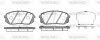 Гальмівні колодки перед. Kia Carens 07/Sportage 04 (mando) P1202322