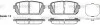 Колодки тормозные дисковые Hyundai ix35, Kia Carens III / задн (P12033.02) WOKIN WOKING P1203302 (фото 1)