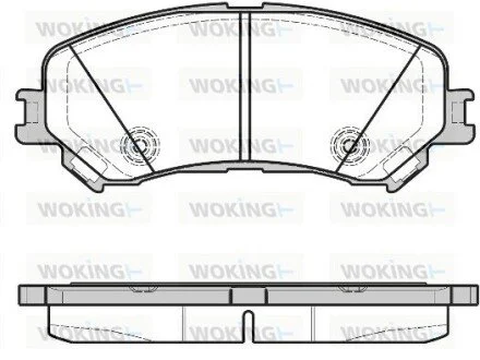 Гальмівні колодки WOKING P1218320