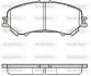 Гальмівні колодки передні NISSAN QASHQA/RENAULT KADJAR 1.2-2.0 15- WOKING P12183.22 (фото 1)