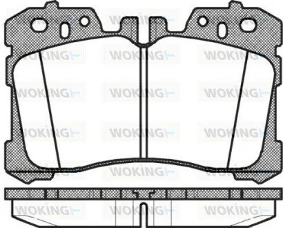 Колодки гальмівні WOKING P12203.00