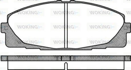 Колодки гальмівні WOKING P12253.00