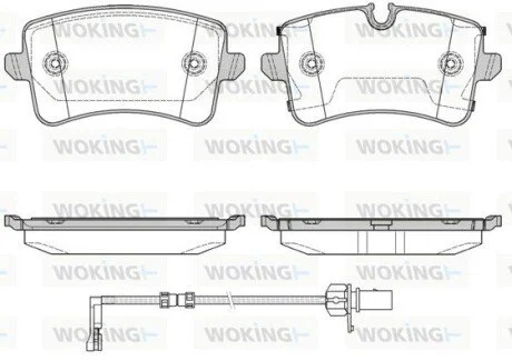 Колодки гальмівні WOKING P12433.20