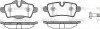 Колодки гальмівні диск. задн. (вир-во Remsa) Mini Cooper, One , Clubman 08> (P12443.00) WOKING P1244300