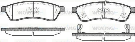 Колодки тормозные дисковые Chevrolet Epica / задн WOKING P12493.02