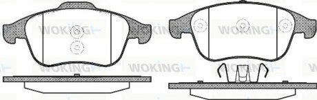 Гальмівні колодки WOKING P1250310