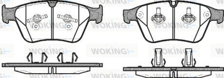 Колодки гальмівні WOKING P12713.00